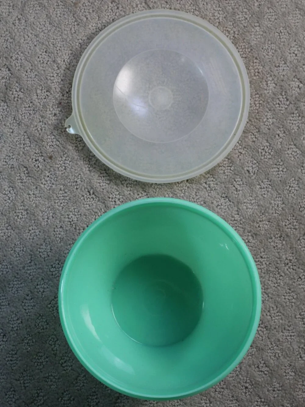 Vintage Tupperware Mid Century Jadeite Lidded Lettuce Crisper